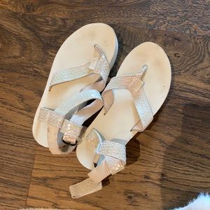 RARE TEVAS snakeskin platform shoe size 7